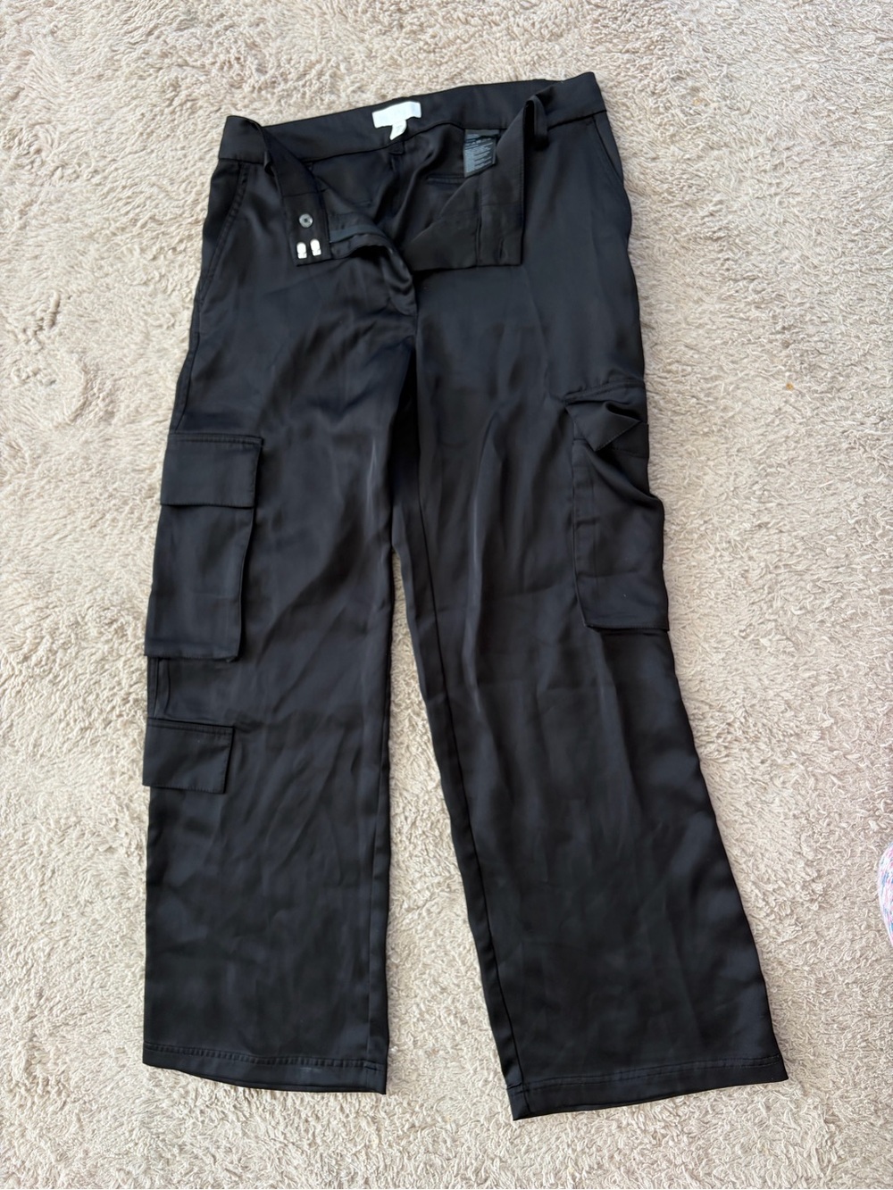 H&M - Black wide leg cargo pants